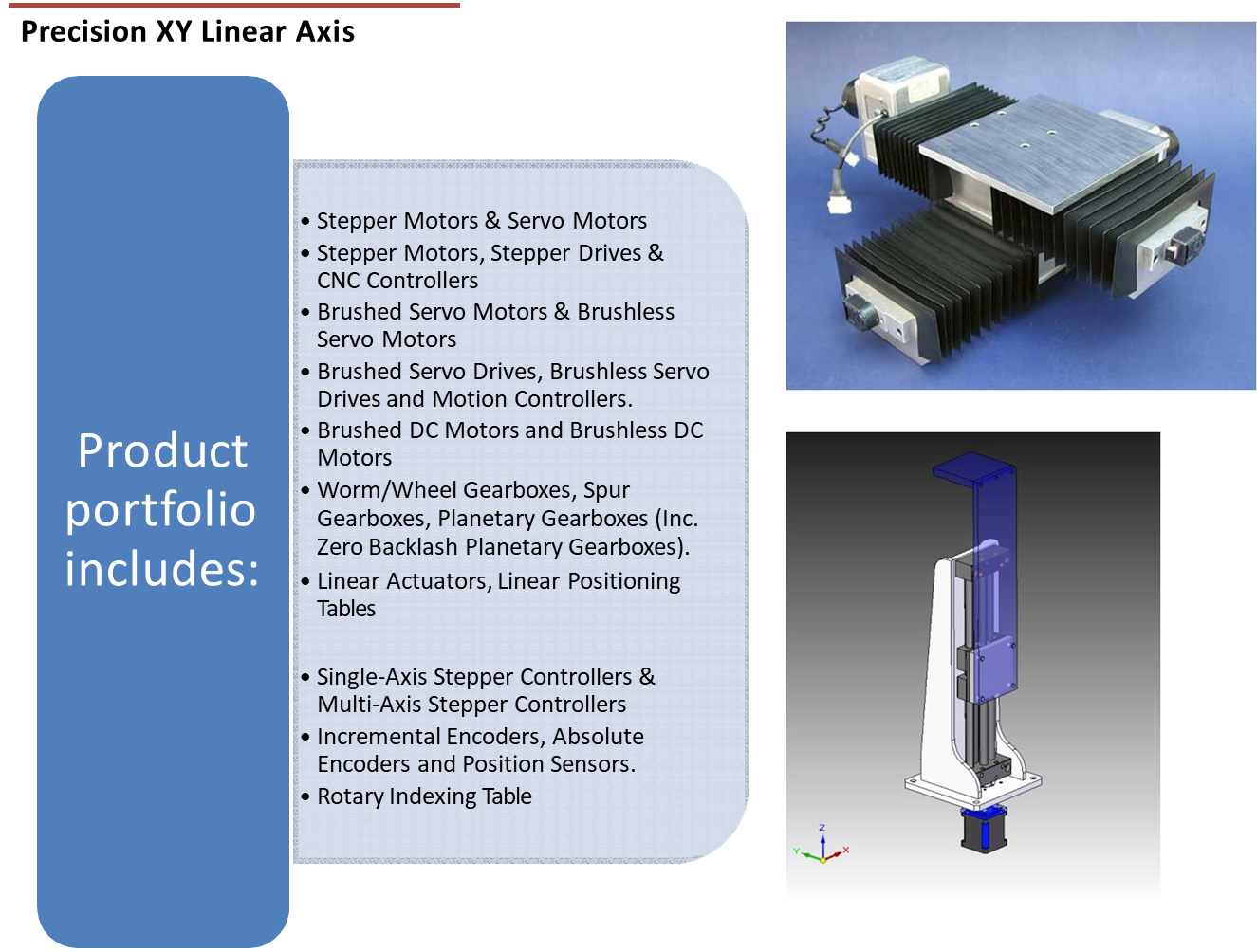 Precision XY Linear Axis- Nova Tech