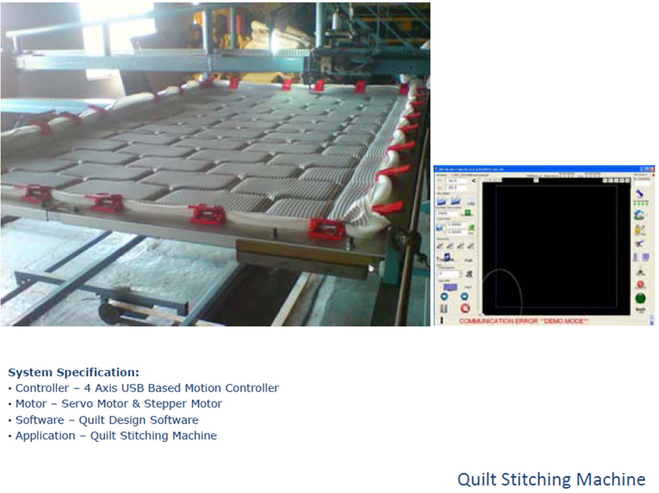 Quilt Stitching machine — Nova-Tech Design & Automation
