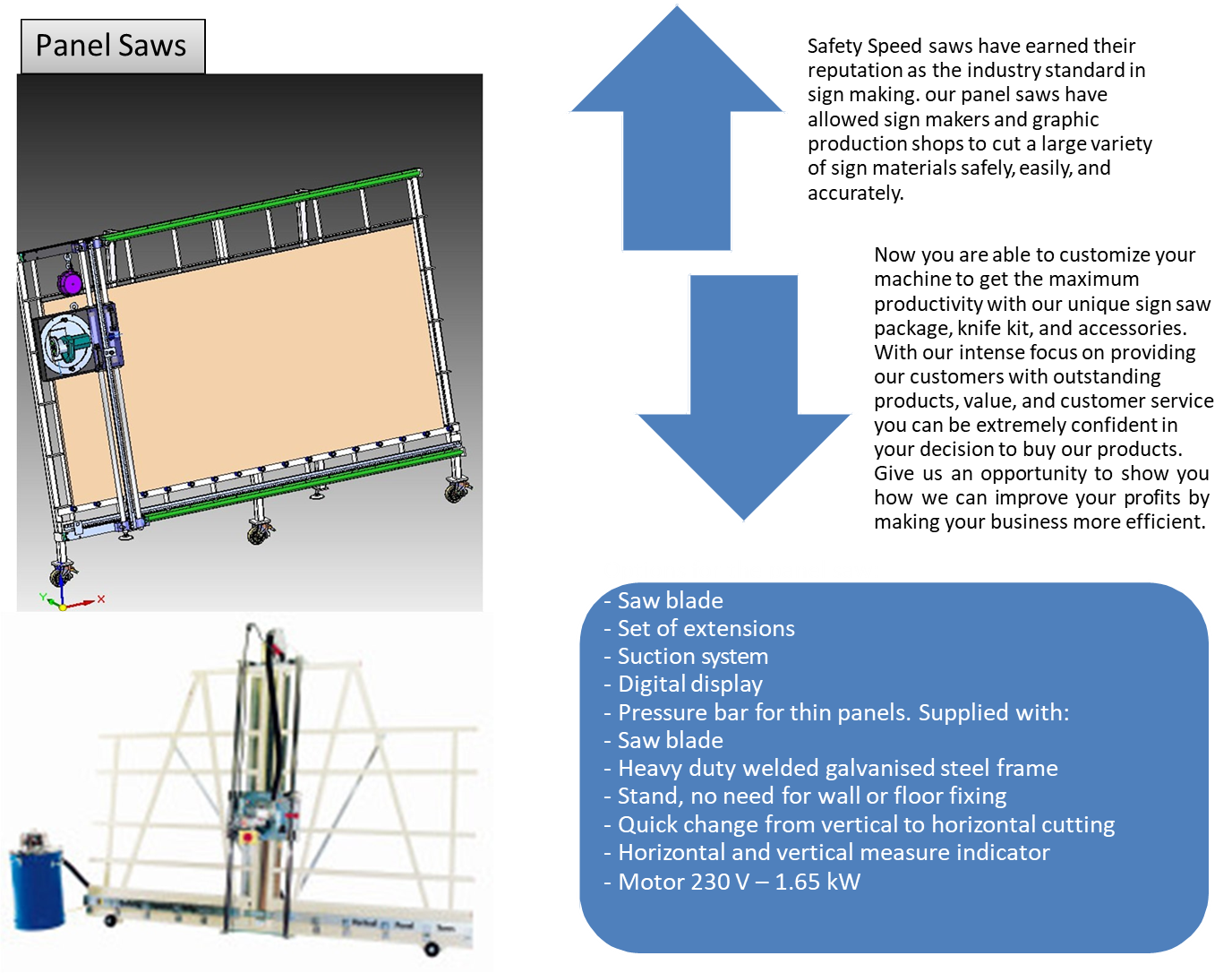 Panel Saw cutting machine Developed by Nova Tech Design & Automation