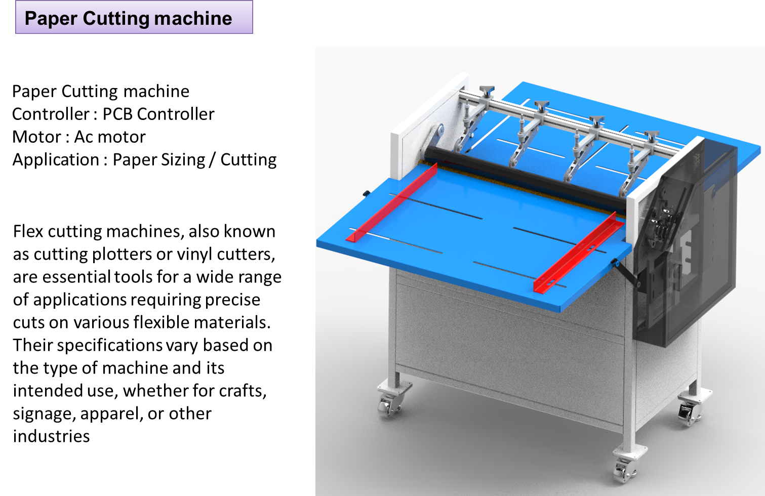 Paper cutting machine Nova Tech Design