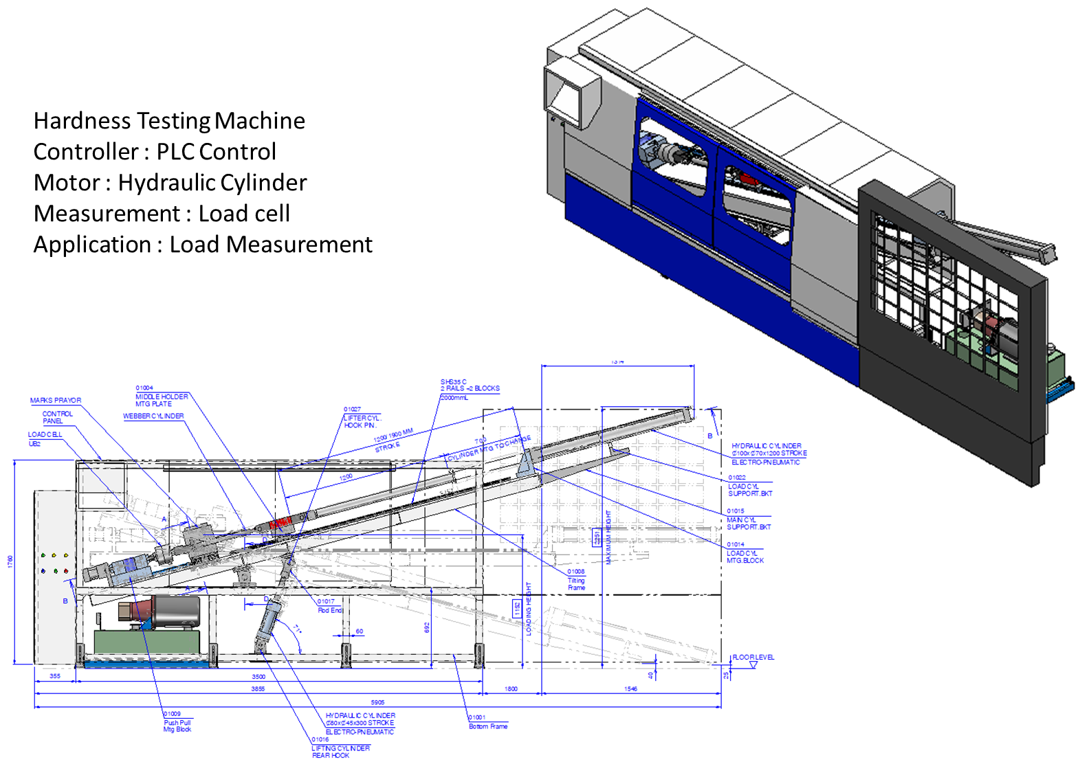 Hydraulic  Hardness testing machine