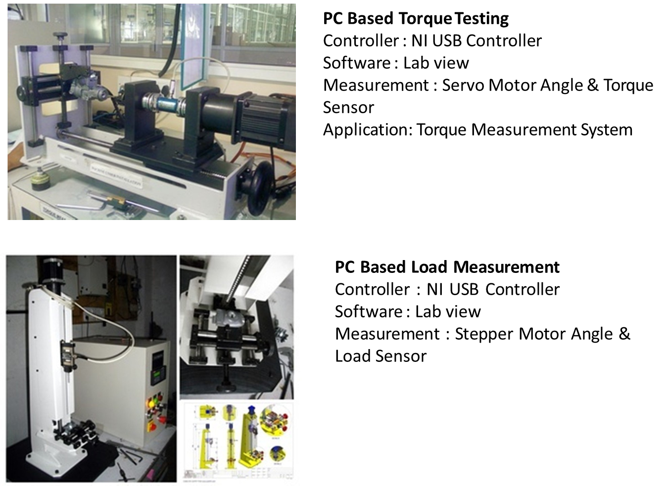 Torque testing, Load testing machine