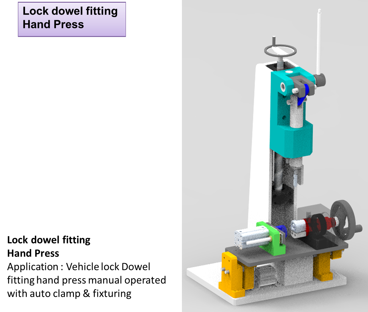 Manual Press, Jigs & Fixture