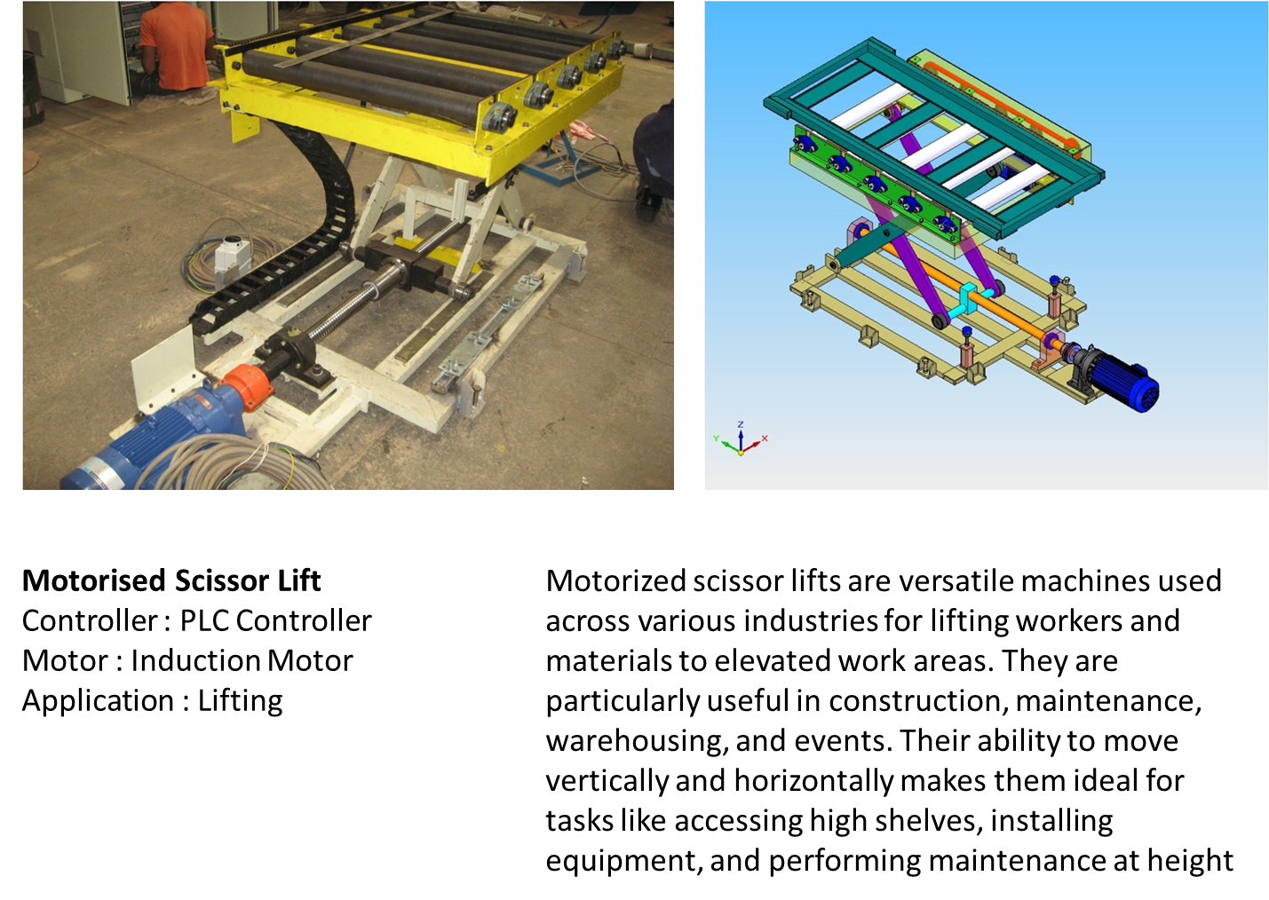 Motorized Screw Scissor Lift=Nova Tech